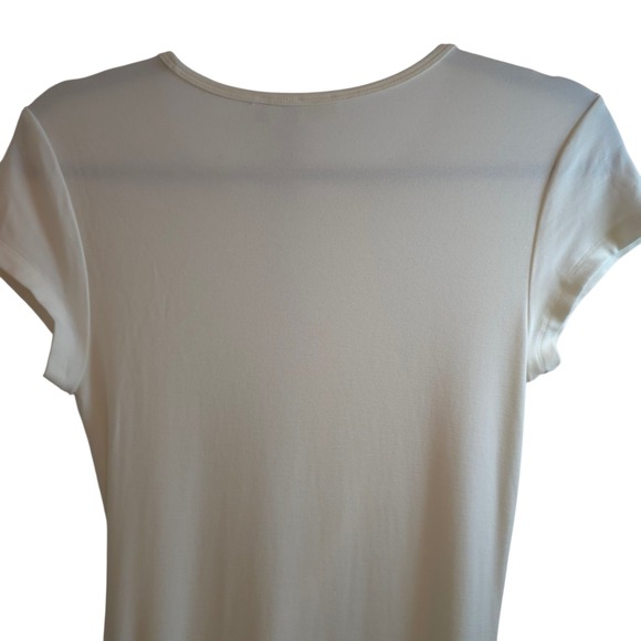 Wilfred Fortune Tie Front Midi Dress Cream‎ M ECOVERO Soft Drape Side Slits Midi - Picture 12 of 12